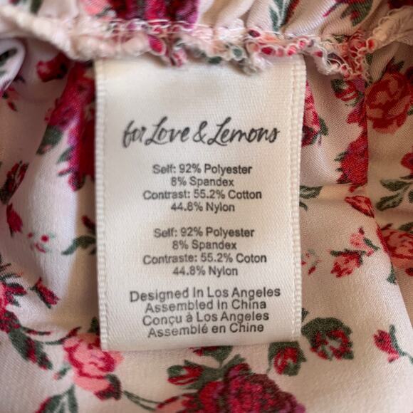 For Love & Lemons Melrose Dress MSRP $160 | Red White | XS - Picture 13 of 13